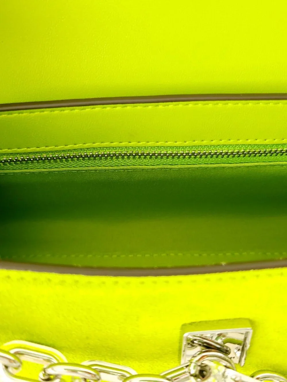 Tory Burch Rory Novelty Suede Flap Shoulder Bag Bitter Lime Multi Straps $675